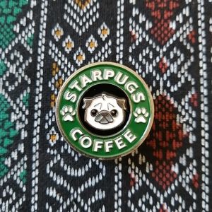 📍2/20$ Starpugs Coffee Enamel Pin NWOT